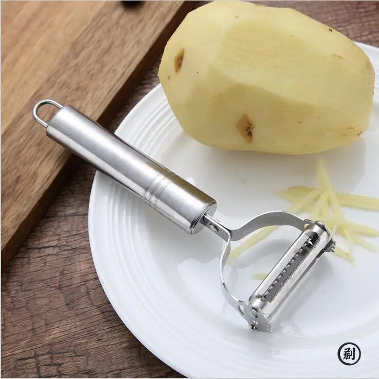 Julienne Peeler — Stainless Steel Veggie Slicer & Grater