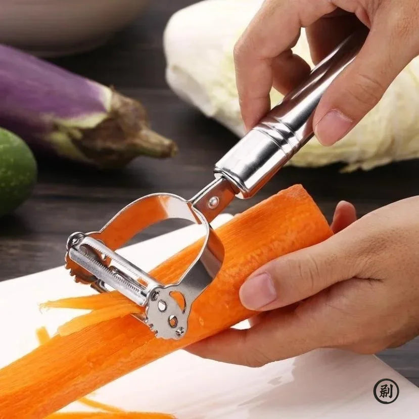 Julienne Peeler — Stainless Steel Veggie Slicer & Grater