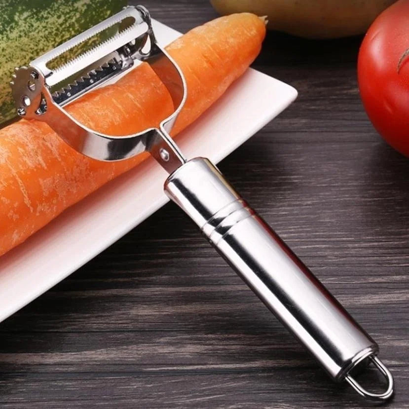 Julienne Peeler — Stainless Steel Veggie Slicer & Grater