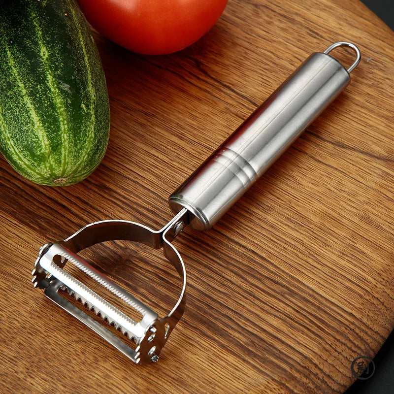Julienne Peeler — Stainless Steel Veggie Slicer & Grater